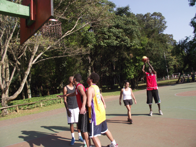 Treino de basquete